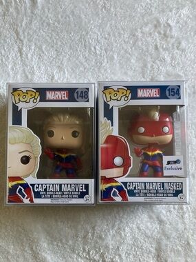 Captain Marvel Funko Pop set
